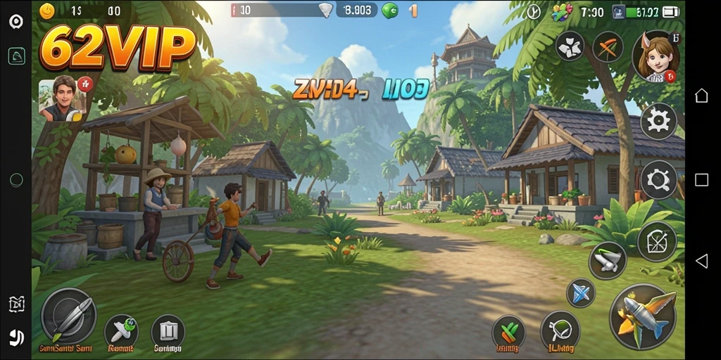 Tampilan menarik dari gameplay 62VIP yang seru.