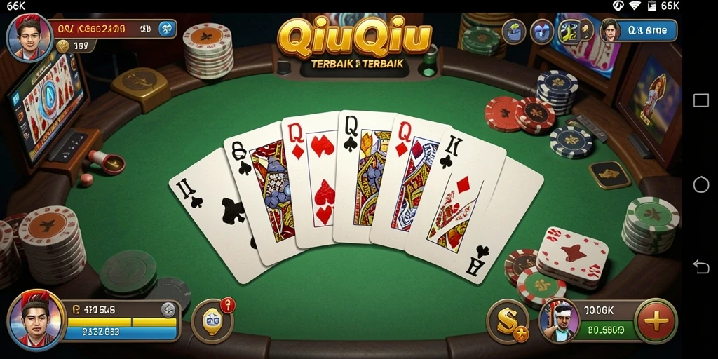 Tampilan gameplay QiuQiu yang seru dan penuh aksi.
