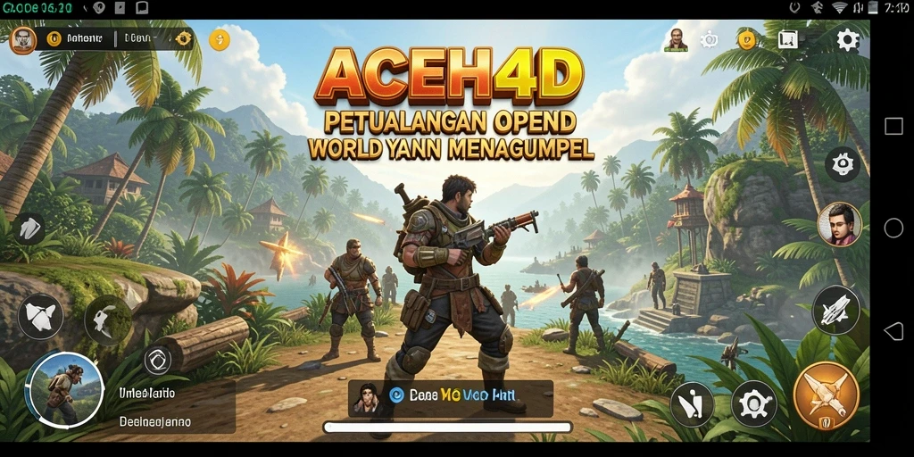 Gameplay Open World ACEH4D dengan grafis menawan.