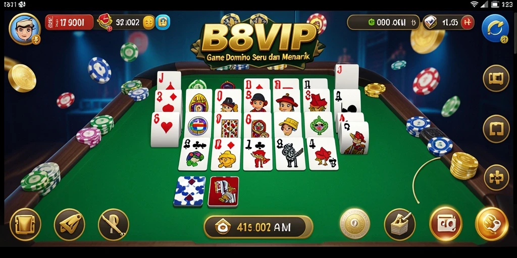 Tampilan gameplay seru B8VIP dengan fitur menarik.