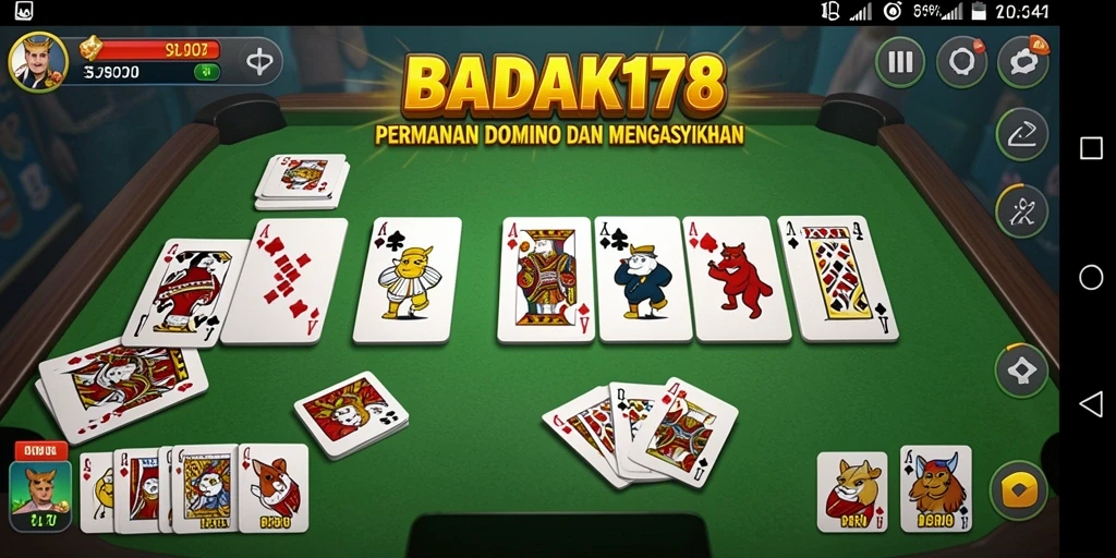 Tampilan menarik dalam gameplay Domino BADAK178.