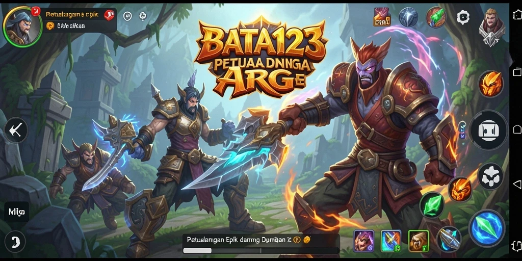 Tangkapan layar gameplay BATA123 dengan aksi seru di dunia ARPG.