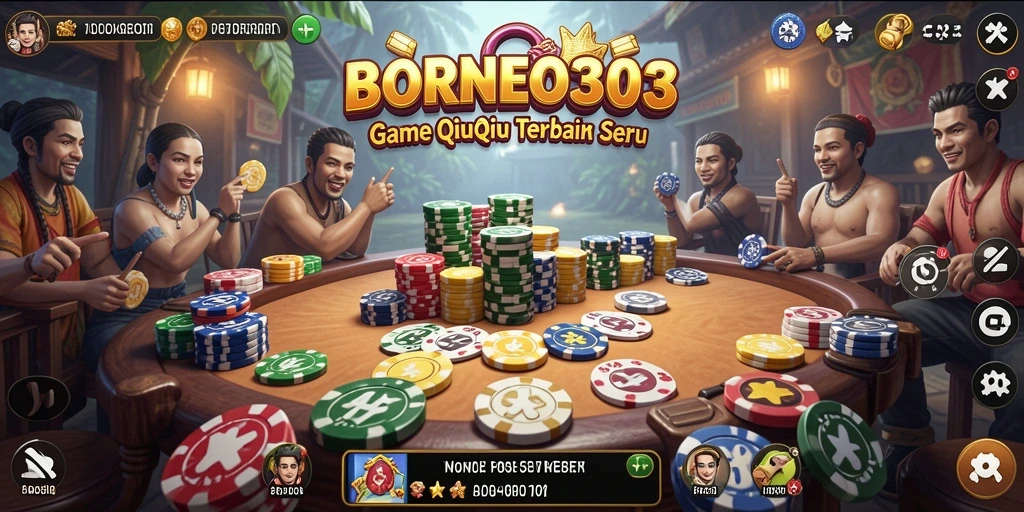 Tampilan gameplay QiuQiu yang menarik dan interaktif.