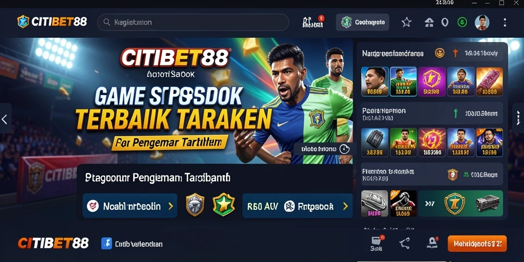 Tampilan antarmuka CITIBET88 saat permainan berlangsung.