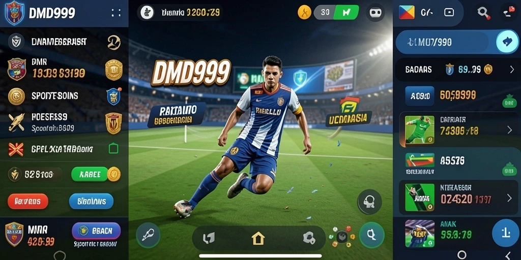 Tampilan antarmuka pengguna yang intuitif dan menarik dari DMD999.