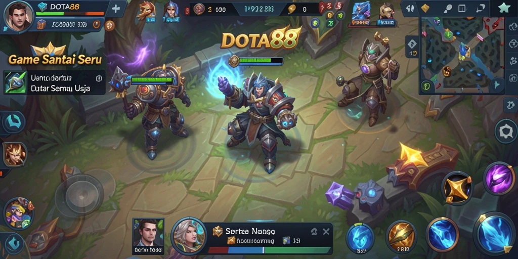 Screenshot gameplay DOTA88 menampilkan aksi seru dan menarik.