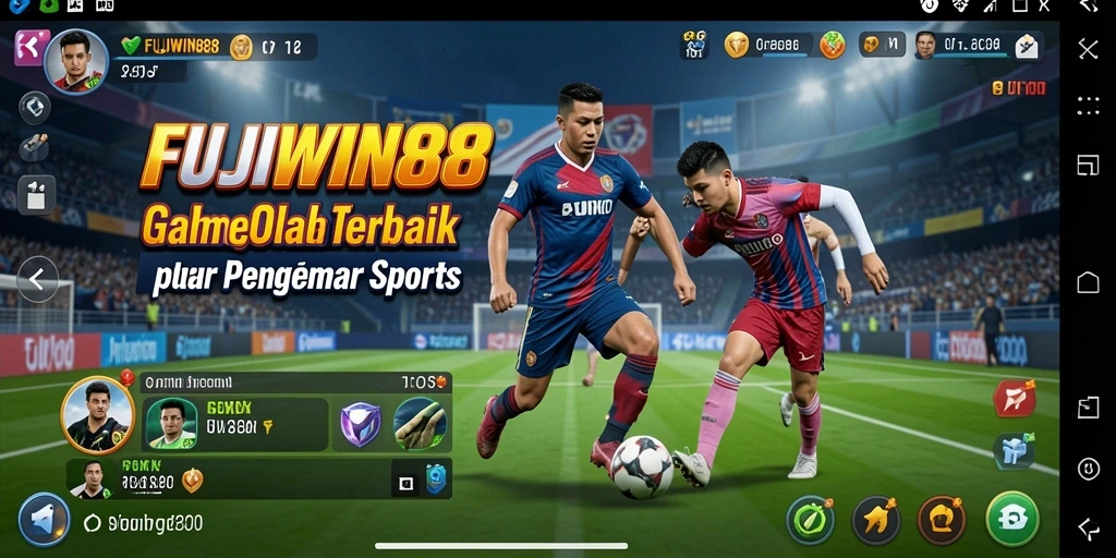Tampilan dinamis dari gameplay olahraga di FUJIWIN88.