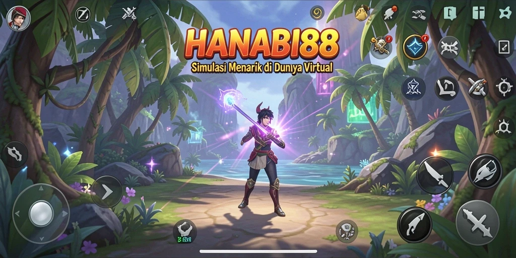 Screenshot gameplay <strong>HANABI88</strong> yang menampilkan pengalaman simulasi yang mendalam.
