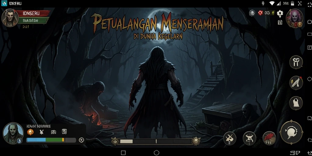 Tampilan menyeramkan dari gameplay <strong>IDNSERU</strong> yang penuh ketegangan dan misteri.