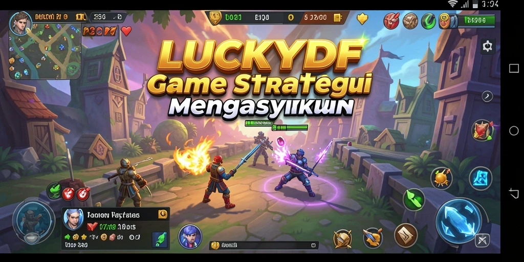 Tampilan gameplay LUCKYDF yang menarik dan dinamis.