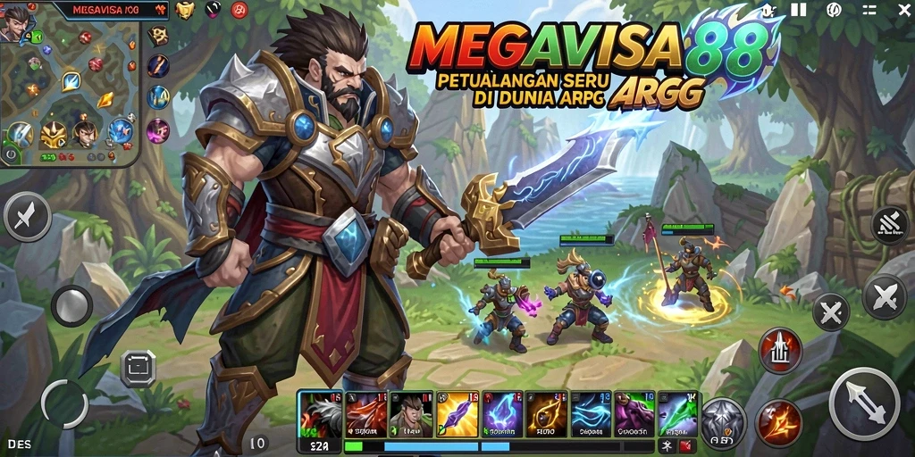 Gameplay seru MEGAVISA88 dalam petualangan ARPG.