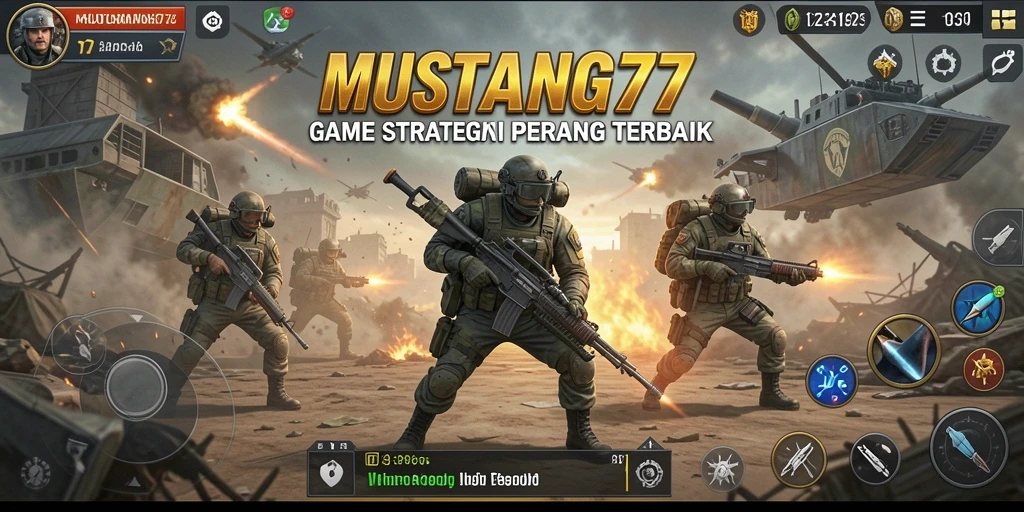 Gameplay strategis yang menegangkan di MUSTANG77.