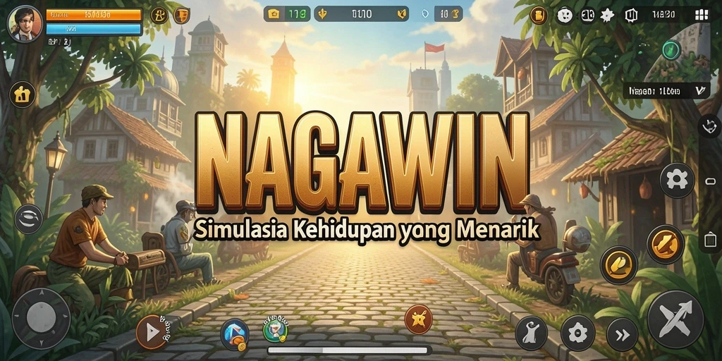 Screenshot gameplay NAGAWIN yang menunjukkan pengalaman simulasi yang mendalam.