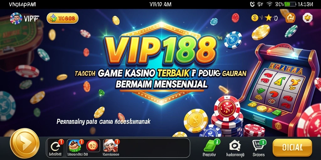 Tampilan permainan Kasino yang menarik dan interaktif di VIP188.