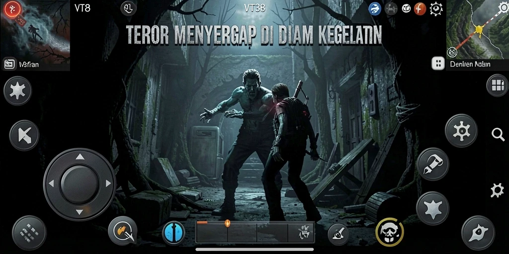 Screenshot menampilkan suasana mencekam dari gameplay VT38.